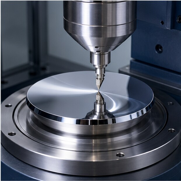 Diamond tool cutting an ultra-precision optical surface
